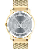 Movado Bold Diamonds Gold Dial Gold Mesh Bracelet Watch For Men - 3600460 Buy Now By Movado
