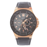 Guess Force Analog Black Dial Black Leather Strap Watch For Men - W0674G6 Buy Now By Guess