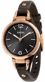 Fossil Georgia Smoke Grey Dial Grey Leather Strap Watch for Women - ES3077 Buy Now By Fossil