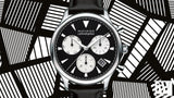 Movado Heritage Chronograph Black Dial Black Leather Strap Watch for Men - 3650005 Buy Now By Movado