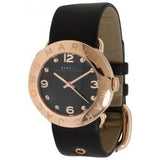 Marc Jacobs Amy Black Dial Black Leather Strap Watch for Women - MBM1225 Buy Now By Marc Jacobs