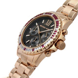 Michael Kors Everest Chronograph Black Dial Rose Gold Steel Strap Watch for Women - MK6972 Buy Now By Michael Kors