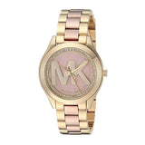 Michael Kors Mini Slim Runway Rose Gold Dial Two Tone Steel Strap Watch for Women - MK3650 Buy Now By Michael Kors
