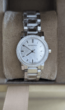 Burberry The City Diamonds Silver Dial Silver Steel Strap Watch for Women - BU9220 Buy Now By Burberry