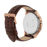 Armani Exchange Hampton Chronograph Blue Dial Brown Leather Strap Watch For Men - AX2172 Buy Now By Armani Exchange