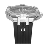 Maurice Lacroix Aikon Chronograph Black Dial Black Leather Strap Watch for Men - AI1018-SS001-330-2 Buy Now By Maurice Lacroix