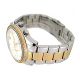 Guess Mini Spectrum Analog Silver Dial Two Tone Steel Strap Watch For Women - W0122L2 Buy Now By Guess