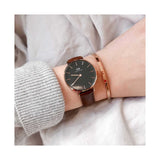 Daniel Wellington Classic Petite Bristol Black Dial Brown Leather Strap Watch For Women - DW00100221 Buy Now By Daniel Wellington