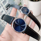 Movado Museum Blue Dial Black Leather Strap Watch For Women - 2100010 Buy Now By Movado