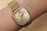 Guess Tapestry Diamonds Gold Dial Gold Mesh Bracelet Watch for Women - GW0354L2 Buy Now By Guess