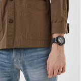 Guess Matrix Multifunction Grey Dial Grey Rubber Strap Watch for Men - GW0423G3 Buy Now By Guess