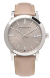 Burberry The City Silver Dial Beige Leather Strap Unisex Watch - BU9010 Buy Now By Burberry