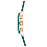 Swarovski Octea Lux Chrono Emerald Green Dial Green Leather Strap Watch for Women - 5452498 Buy Now By Swarovski