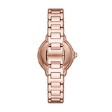Emporio Armani Mia Three Hand Crystals Silver Dial Rose Gold Steel Strap Watch For Women - AR11633 Buy Now By Emporio Armani