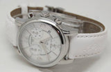 Tissot Dressport Chronograph Mother of Pearl Dial White Leather Strap Watch for Women - T050.217.17.117.00 Buy Now By Tissot