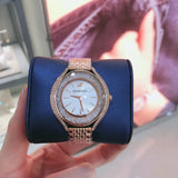 Swarovski Crystalline Aura Silver Dial Rose Gold Steel Strap Watch for Women - 5519459 Buy Now By Swarovski