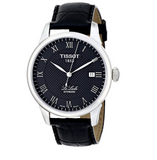 Tissot T Classic Le Locle Automatic Black Dial Black Leather Strap Watch For Men - T41.1.423.53 Buy Now By Tissot