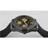 Guess Starlight Black Dial Black Rubber Strap Watch for Women - W0846L1 Buy Now By Guess