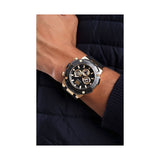 Guess Navigator Chronograph Black Dial Black Rubber Strap Watch for Men - GW0264G3 Buy Now By Guess