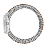 Just Cavalli Glam Snake White Dial Multicolor Steel Strap Watch for Women - JC1L163M0215