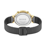 Hugo Boss Flawless Black Dial Black Mesh Bracelet Watch for Women - 1502627 Buy Now By Hugo Boss