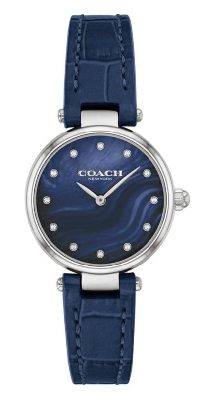 Coach Park Navy Blue Dial Navy Blue Leather Strap Watch for Women - 14503535 Buy Now By Coach