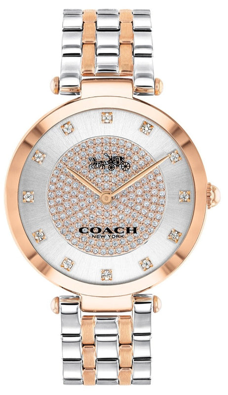 Coach Park Silver Dial Two Tone Steel Strap Watch for Women - 14503644 Buy Now By Coach
