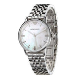 Emporio Armani Classic Quartz Mother of Pearl Dial Silver Steel Strap Watch For Women - AR1602 Buy Now By Emporio Armani