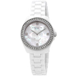 Coach Preston Mother of Pearl Dial White Steel Strap Watch for Women - 14503661 Buy Now By Coach