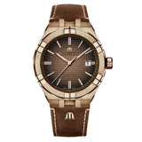 Maurice Lacroix Aikon Automatic Brown Dial Brown Leather Strap Watch For Men - AI6008-BRZ01-730-3 Buy Now By Maurice Lacroix