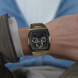 Guess Phoenix Multi Function Black Dial Gold Steel Strap Watch for Men - GW0456G1 Buy Now By Guess