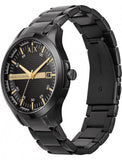 Armani Exchange Hampton Chronograph Black Dial Black Steel Strap Watch For Men - AX2413 Buy Now By Armani Exchange