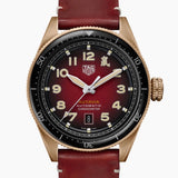 Tag Heuer Autavia Calibre 5 Chinese New Year Maroon Dial Maroon Leather Strap Watch for Men - WBE5193.FC8300 Buy Now By Tag Heuer