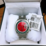 Gucci Grip Quartz Chronograph Red Dial Silver Steel Strap Watch For Men - YA157303 Buy Now By Gucci