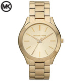 Michael Kors Slim Runway Gold Dial Gold Stainless Steel Strap Watch for Women - MK3179 Buy Now By Michael Kors