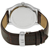 Tissot T Classic Tradition Silver Dial Brown Leather Strap Watch For Men - T063.610.16.038.00 Buy Now By Tissot