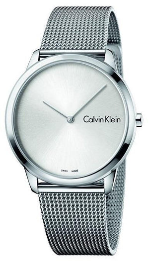 Calvin Klein Minimal SIlver Dial Silver Mesh Bracelet Watch for Women - K3M221Y6 Buy Now By Calvin Klein