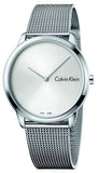 Calvin Klein Minimal SIlver Dial Silver Mesh Bracelet Watch for Women - K3M221Y6 Buy Now By Calvin Klein