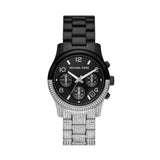 Michael Kors Runway Pavé Black Dial Two Tone Steel Strap Watch for Women - MK7433 Buy Now By Michael Kors