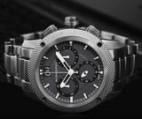 Burberry Utilitarian Chronograph Black Dial Silver Steel Strap Watch For Men - BU9800 Buy Now By Burberry