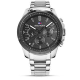 Tommy Hilfiger Iconic Quartz Black Dial Silver Steel Strap Watch for Men - 1791564 Buy Now By Tommy Hilfiger
