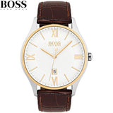 Hugo Boss Classic White Dial Brown Leather Strap Watch for Men - 1513486 Buy Now By Hugo Boss
