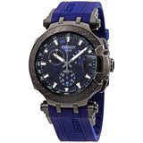 Tissot T Race Chronograph Blue Dial Blue Silicone Strap Watch For Men - T115.417.37.041.00 Buy Now By Tissot