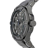 Guess Rigor Multifunction Black Dial Black Steel Strap Watch For Men - W0218G1 Buy Now By Guess