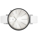 Calvin Klein Equal White Dial White Leather Strap Watch for Women - K3E231L6 Buy Now By Calvin Klein