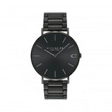 Coach Charles Black Dial Black Steel Strap Watch for Men - 14602431 Buy Now By Coach