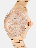 Fossil Cecile Rose Gold Dial Rose Gold Steel Strap Watch for Women - AM4483 Buy Now By Fossil