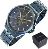 Tommy Hilfiger Shawn Quartz Blue Dial Blue Steel Strap Watch for Men - 1791618 Buy Now By Tommy Hilfiger