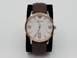 Emporio Armani Giovanni Quartz White Dial Brown Leather Strap Watch For Men - AR11211 Buy Now By Emporio Armani