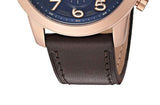 Fossil Pilot 54 Chronograph Blue Dial Brown Leather Strap Watch for Men - FS5204 Buy Now By Fossil